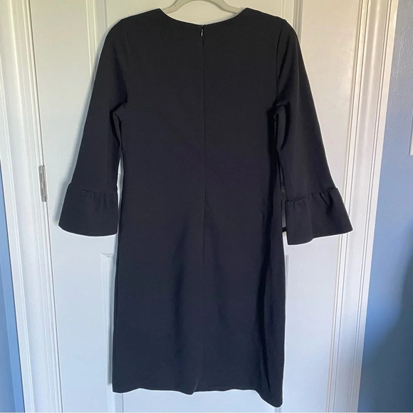 Boden Lavinia Ponte Knit Dress Black Bell Sleeves - 29266 - Picture 7 of 15